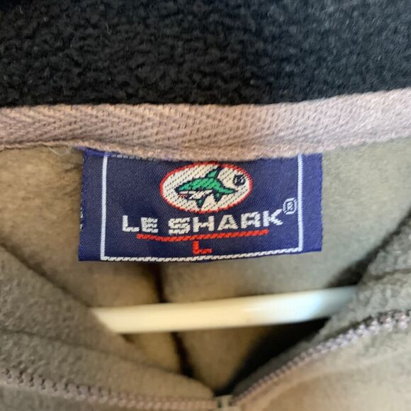 Le Shark 1/4 Zip Men's Size L Pullover Taupe Brown - Picture 2 of 9